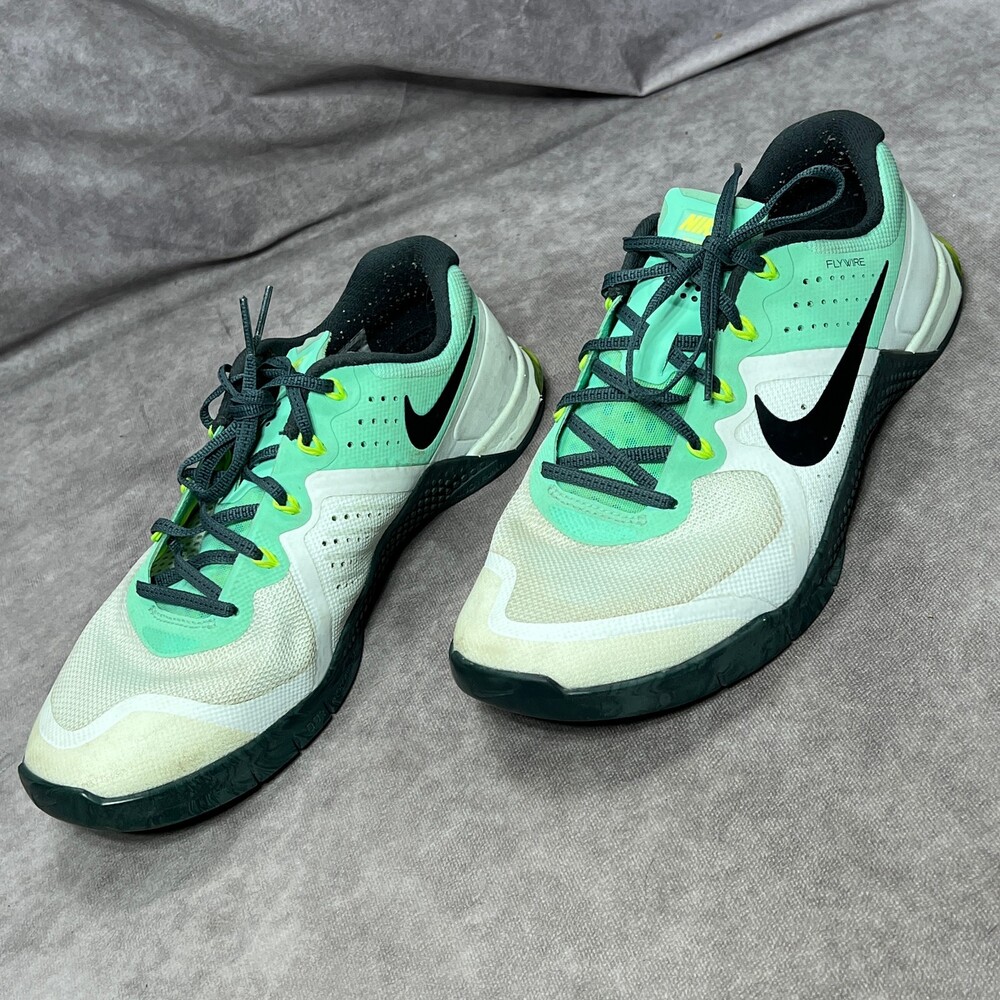 Nike Shoes Women's 8.5 Metcon 2 Mint Green Glow Volt CrossFit Training Flywire